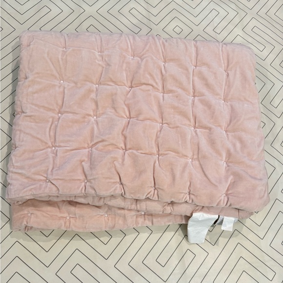 Restoration Hardware Other - Restoration Hardware Baby & Child Pink Velveteen Quilt